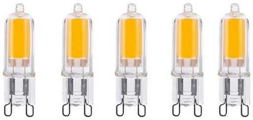 5 Pack 2 Watt G9 LED Capsule (Daylight) (25 Watt Alternative)