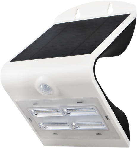 Robus SOL Cool White 4000K 3.2W Solar White LED Wall Light with PIR IP65 This is a Product image
