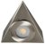 Robus ROYAL 2.5W LED 240V Brushed Chrome Warm White 3000K Triangular Cabinet Light IP20