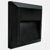 Eterna IP65 Cool White 1.1W Black LED Slim Square Surface Fitting