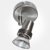 Eterna IP20 Brushed Nickel Single Unswitched Spotlight (1x50W Lamp Required) LAMP NOT INCLUDED