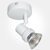 Eterna IP20 White Unswitched Single Directional Spotlight (1x50W Max Lamp Required) LAMP NOT INCLUDE