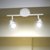 Eterna White Twin Bar Spotlight (2x50W Max GU10 Lamps Required) LAMP NOT INCLUDED