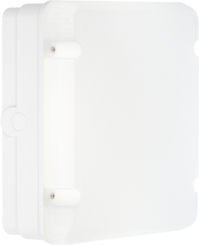 Eterna 18W LED Emergency Fresh Prince Square Utility Fitting + MW Sensor and Opal Diffuser IP65 Cool White This is a Product image