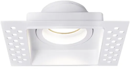 Gap Lighting ARCO 240V GU10 IP20 Trimless Plaster-in Recessed Adjustable Square Anti-Glare Open Back Fire-Rated Downlight This is a Product image