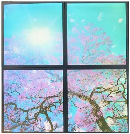 4 Pack Ener-J 40W 600x600 LED Sky Panels Cherry Blossom Tree Effect Daylight