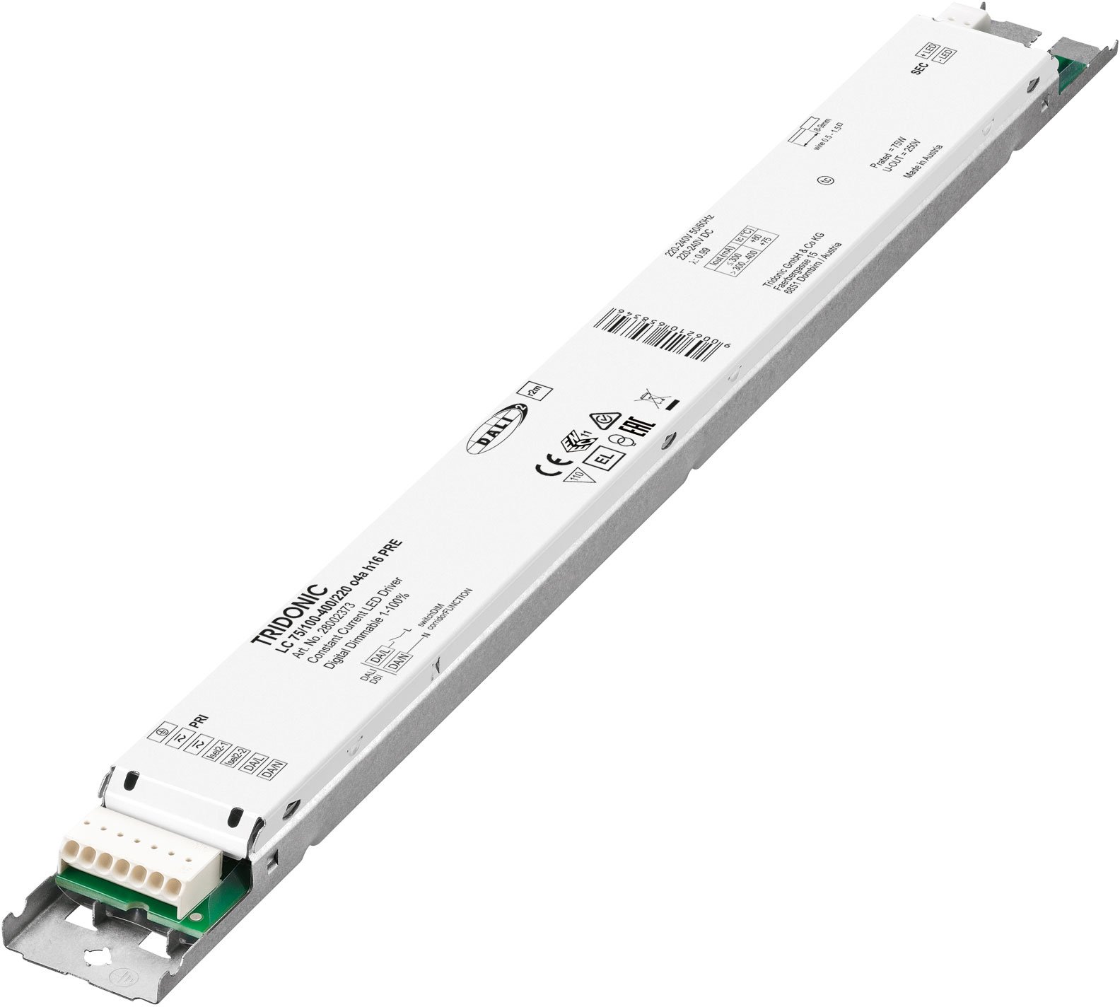 Tridonic Premium 75W 100-400mA Constant Current LED Driver