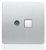 Trendi TV Co-Axial & Telephone Socket in Silver