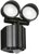 Twin Adjustable IP44 LED Floodlight With PIR 2x8W (Black Finish - American Daylight)