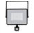 V-Tac 50W IP65 Black LED Floodlight with PIR Sensor and Samsung Chip Warm White (250W Equivalent)