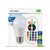 V-Tac 6W A60 RGB LED Bulb with Remote Control Cool White Blister Pack