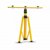 V-Tac Extendable Yellow Aluminium Tripod Stand for 10w to 50w Floodlights (940-1800mm)