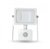 V-Tac LED PIR Floodlight 10 Watt 3000K Warm White (80W Alternative) White