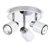 White/Chrome Brenton 3-Way Round Plate Spotlight