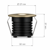 ALL LED 37mm Dia. Midi 1 Watt IP65 LED Marker Light (Warm White - Antique Brass Finish)