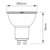 ALL LED Jaguar 7W LED 3000K Dimmable GU10 Lamp