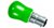 This is a 15 W 15mm Ba15d/SBC Pygmy bulb that produces a Green light which can be used in domestic and commercial applications