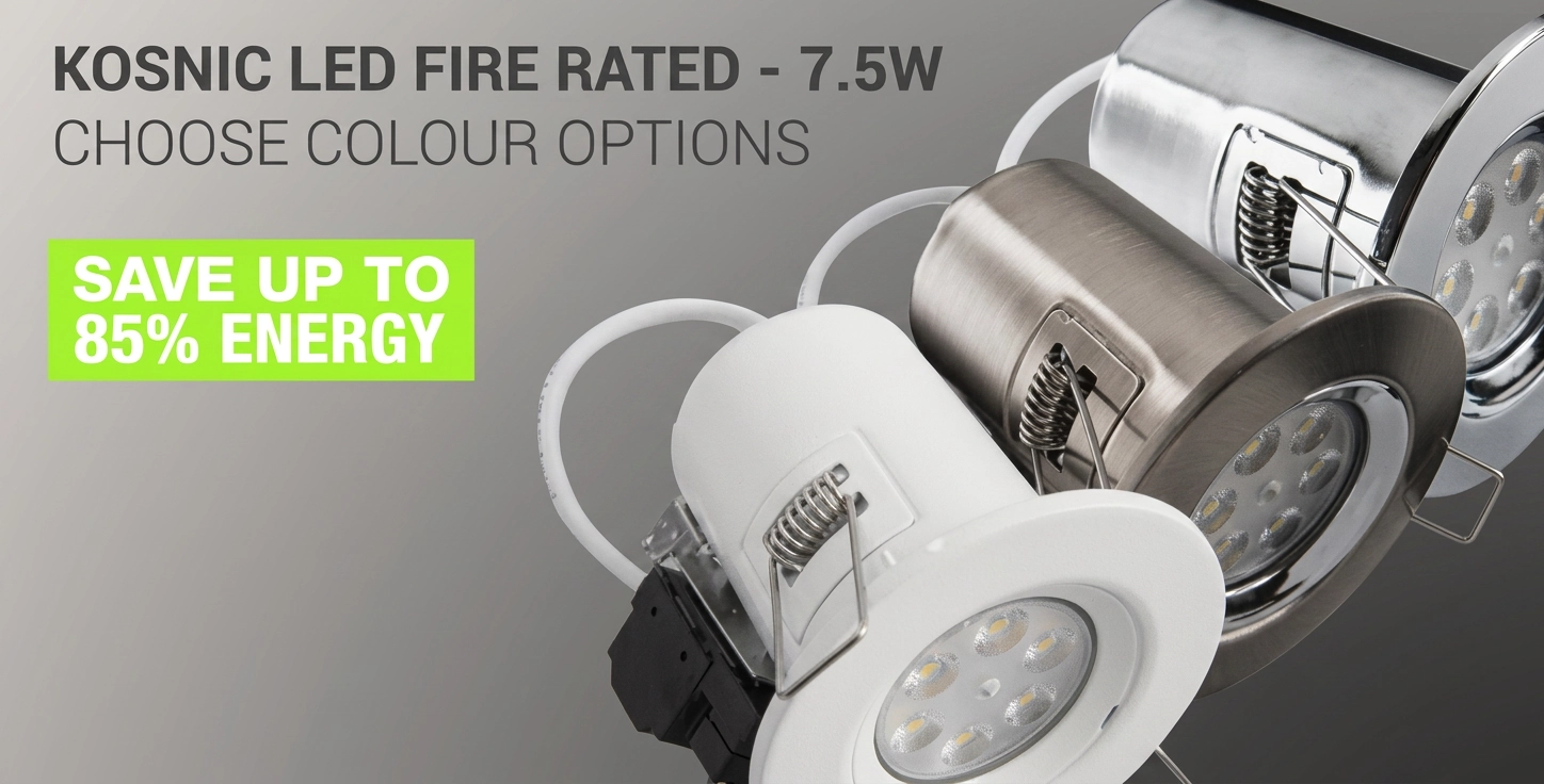Kosnic Kosnic LED Fire Rated Downlights Promo Block