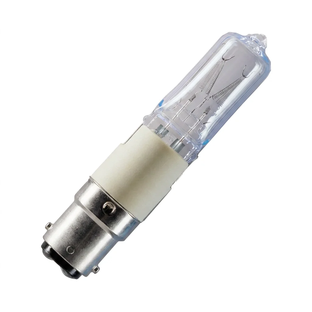 100W Halogen Halolux Tubular Light Bulb Clear Ba15d