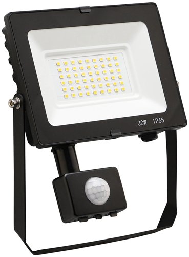 IP65 Comet 30W LED Slimline Floodlight with PIR (4000K - Cool White - 3 Years Warranty) This is a Product image