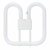 Compact Fluorescent DD Lamp 4 pin 38 watt White 835