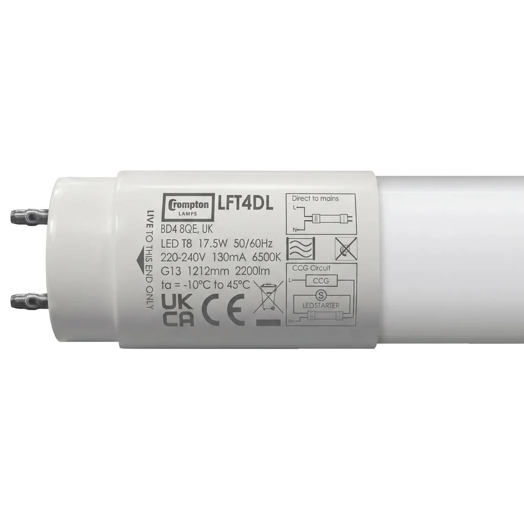 Crompton 1200mm LED T8 Tube 22W 4ft Daylight (Replaces 36W)