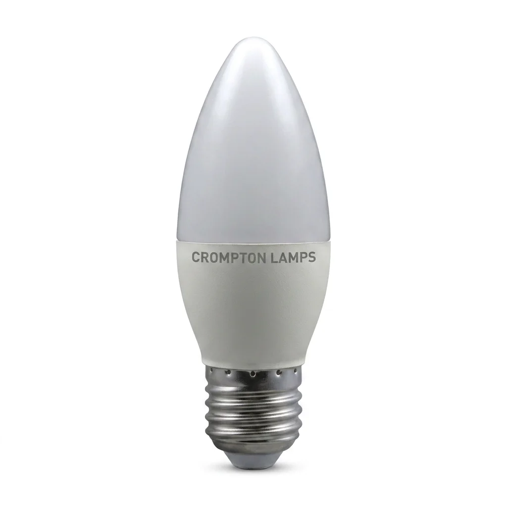 10 Pack Crompton 5.5W ES LED Candle Bulbs, Very Warm White, 40W Equivalent