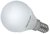 This is a 4 W 14mm SES/E14 Golfball bulb that produces a Warm White (830) light which can be used in domestic and commercial applications