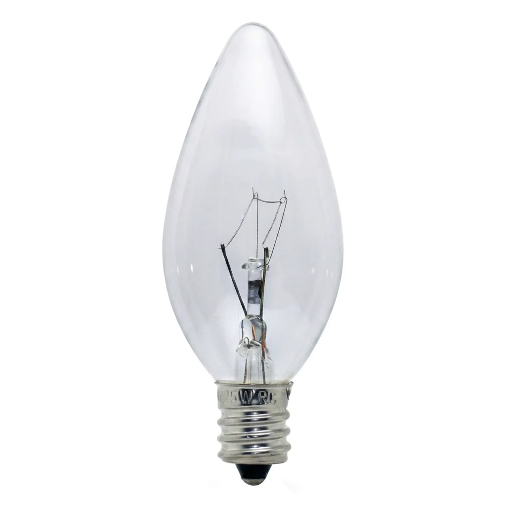 25W Incandescent Candle E12 Clear