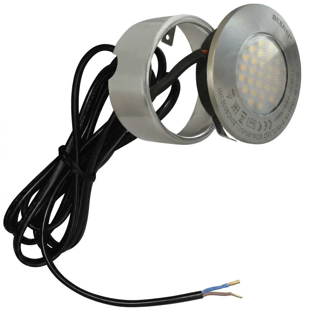 Eterna 1.7W 3000K LED Surfaced/Recessed Cabinet Downlight - Brushed Nickel