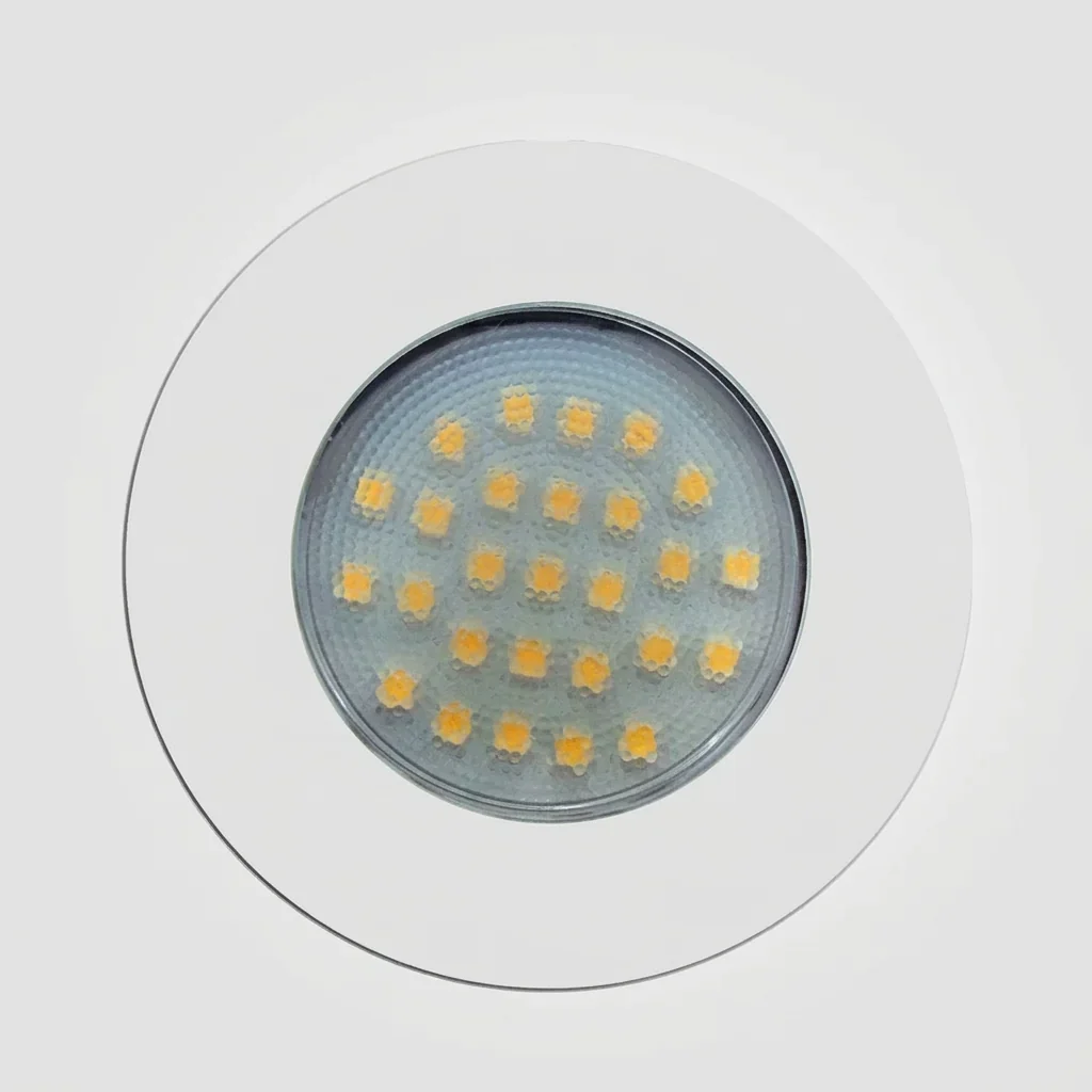 Eterna 1.7W White LED Recessed Cabinet Downlight Warm White 3000K
