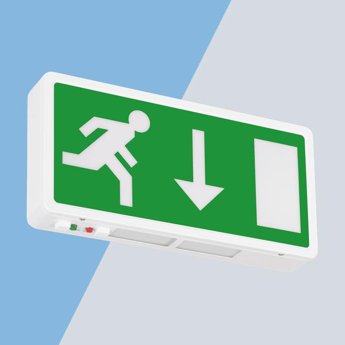 Eterna 4W 3 Hour Maintained LED Emergency Exit Box Sign IP20 5000K