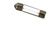 24V 3W Incandescent Festoon Bulb, S5.5 Base, Warm White