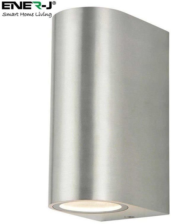 Up-Down GU10 Fitting Wall Light Silver Housing