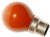 This is a 15W 22mm Ba22d/BC Golfball bulb that produces a Red light which can be used in domestic and commercial applications