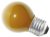 This is a 15W 26-27mm ES/E27 Golfball bulb that produces a Amber light which can be used in domestic and commercial applications