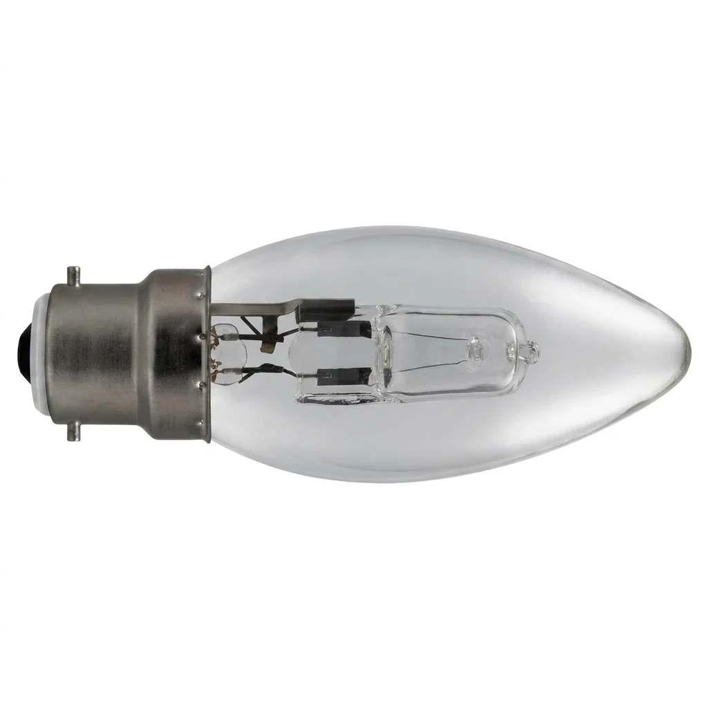 28W Halogen Candle Bulb 40W Equivalent Bayonet Cap Dimmable