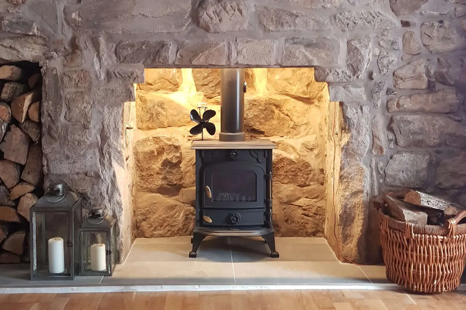 3 Metre Fireplace Kit – Heat & High-Temperature Resistant 24V 8W/m IP67 LED Strip (Very Warm White) with Driver Included