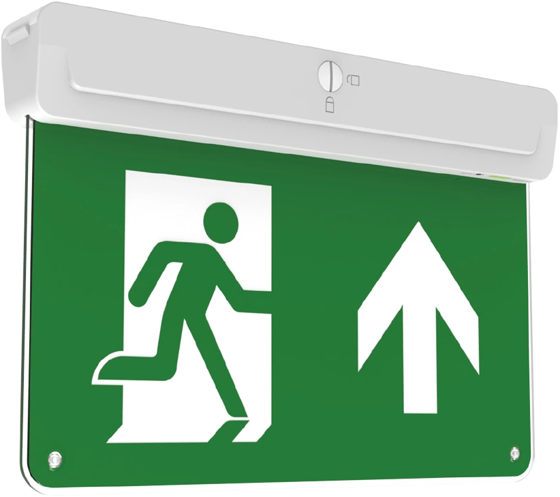 Red Arrow Athena 2W Multi Fix Exit Sign c/w Up Legend in Daylight Self Test Version This is a Product image