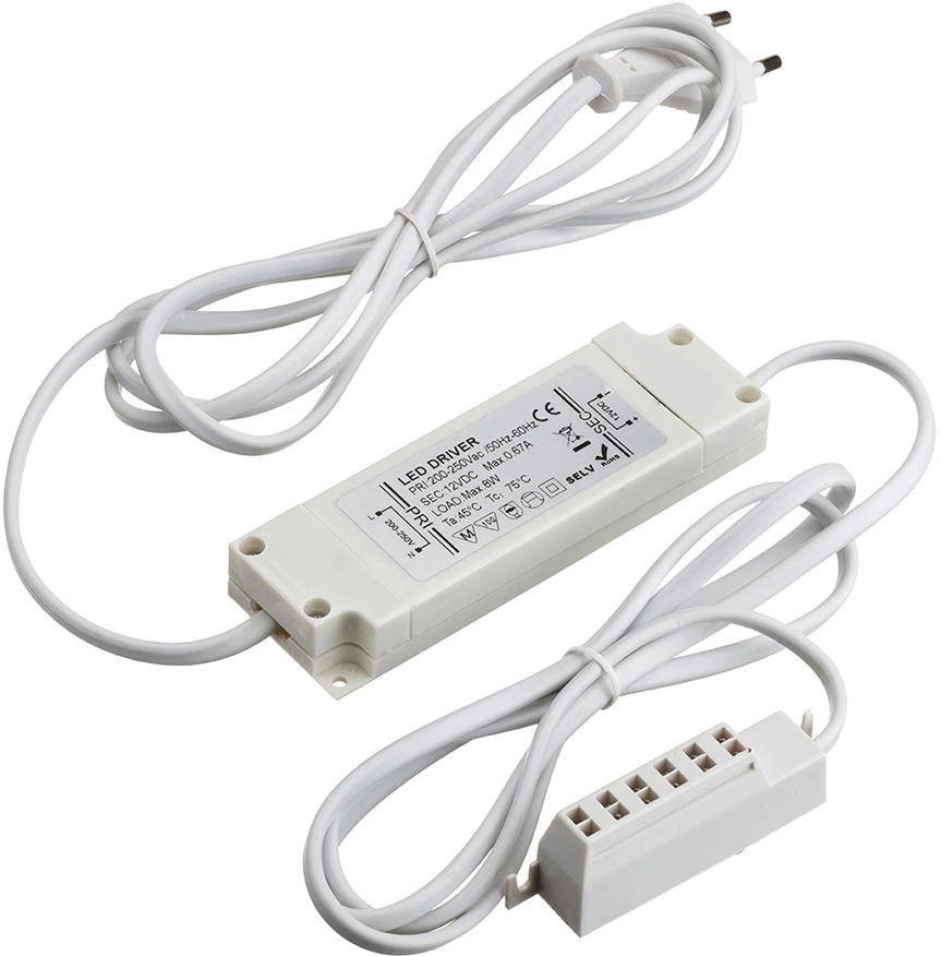 Red Arrow 8W 12V LED Power Supply for Cabinet Lighting