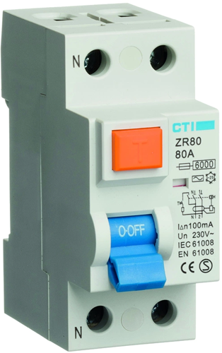 1 Red Arrow 80A RCD – 100mA Type AC Residual Current Device - ZR80 This is a Product image
