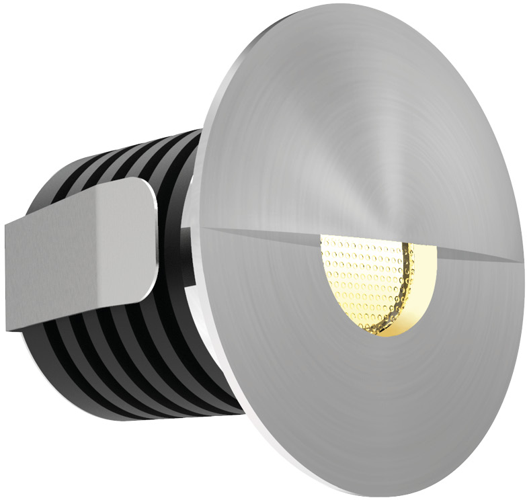 All LED 42mm Dia. 1 Watt IP65 Dawn LED Eyelid Marker Light (Cool White - Aluminium Finish) This is a Product image
