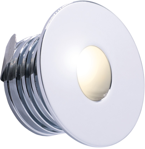 All LED 1 Watt Chrome IP65 Low Level Round (Warm White) This is a Product image