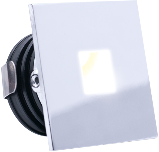 All LED 1 Watt Chrome IP65 Low Level Square Window (Cool White) This is a Product image