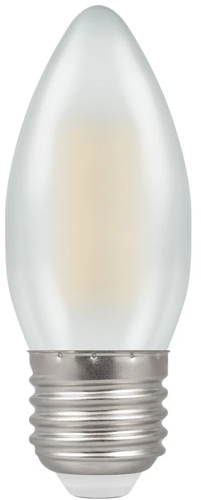 Crompton LED 5W Frosted Filament Dimmable Candle ES Warm White (40W Alternative) This is a Product image