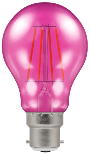 Crompton 4.5W BC GLS LED Filament Bulb Pink (25 Watt Alternative) This is a Product image