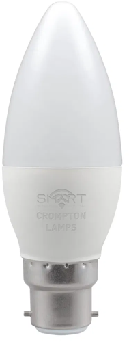 Crompton Smart/Wifi LED Candle 5W BC RGB + Warm White (40W Alternative) This is a Product image