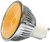 This is a 6 W GU10 Reflector/Spotlight bulb that produces a Amber light which can be used in domestic and commercial applications