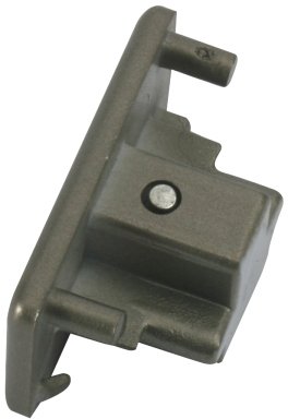 Knightsbridge Track End Cap Satin Nickel