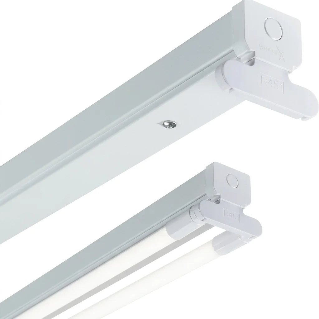 KnightsBridge 230V T8 Twin LED-Ready Batten Fitting 1778mm (6ft) (without a ballast or driver)